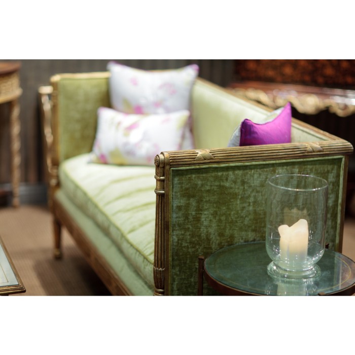 Shagreen Green & Gilded Medium Iron Lamp Table 