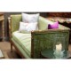 Shagreen Green & Gilded Medium Iron Lamp Table 