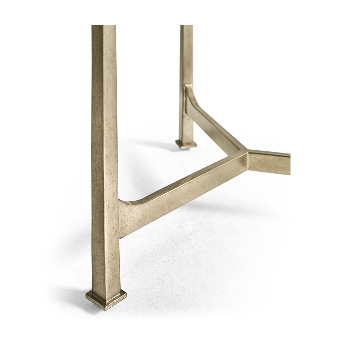 Églomisé & Silver Medium Iron Lamp Table