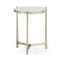 Églomisé & Silver Medium Iron Lamp Table