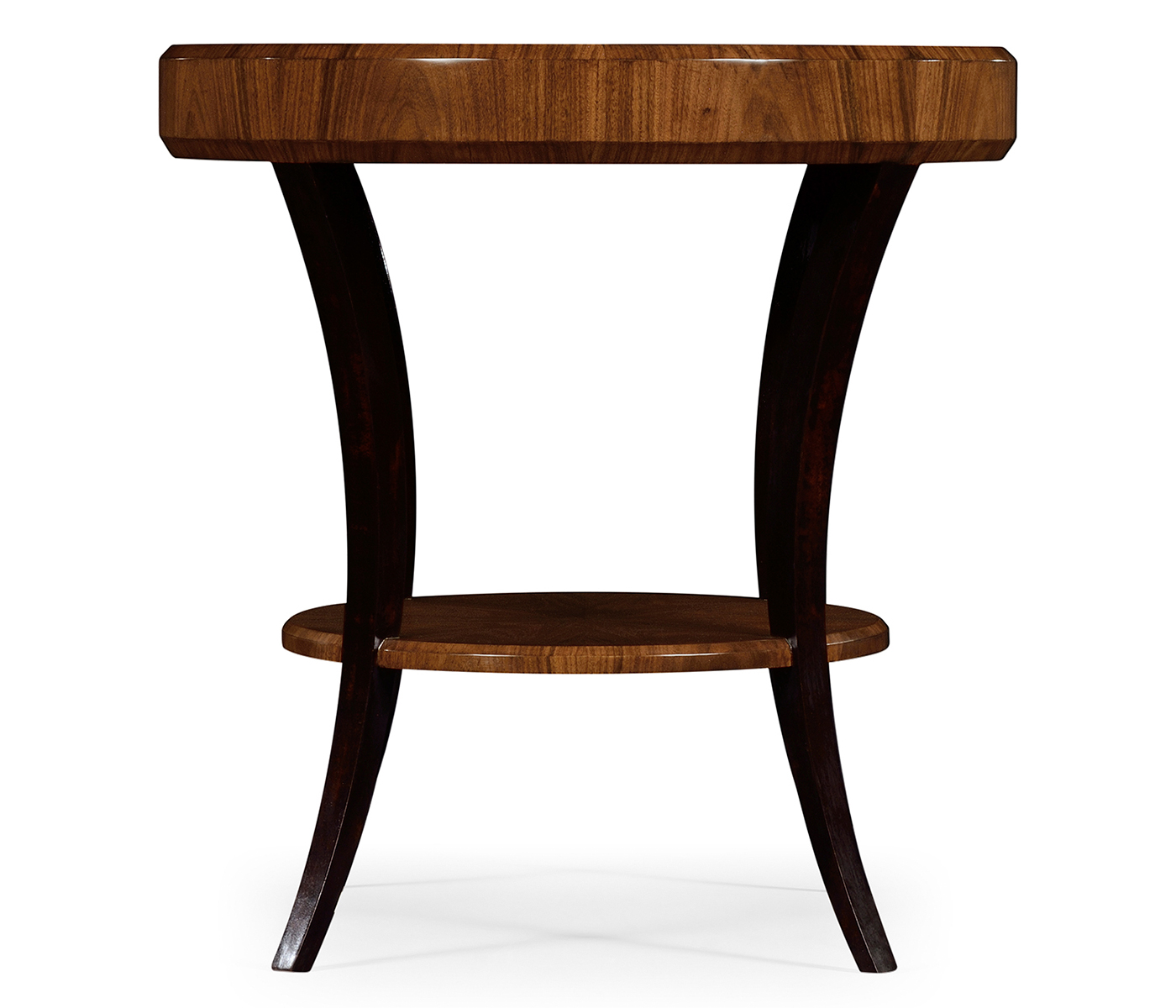 Art Deco High Lustre Round Side Table