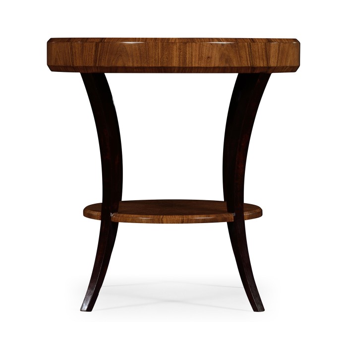 Art Deco High Lustre Round Side Table