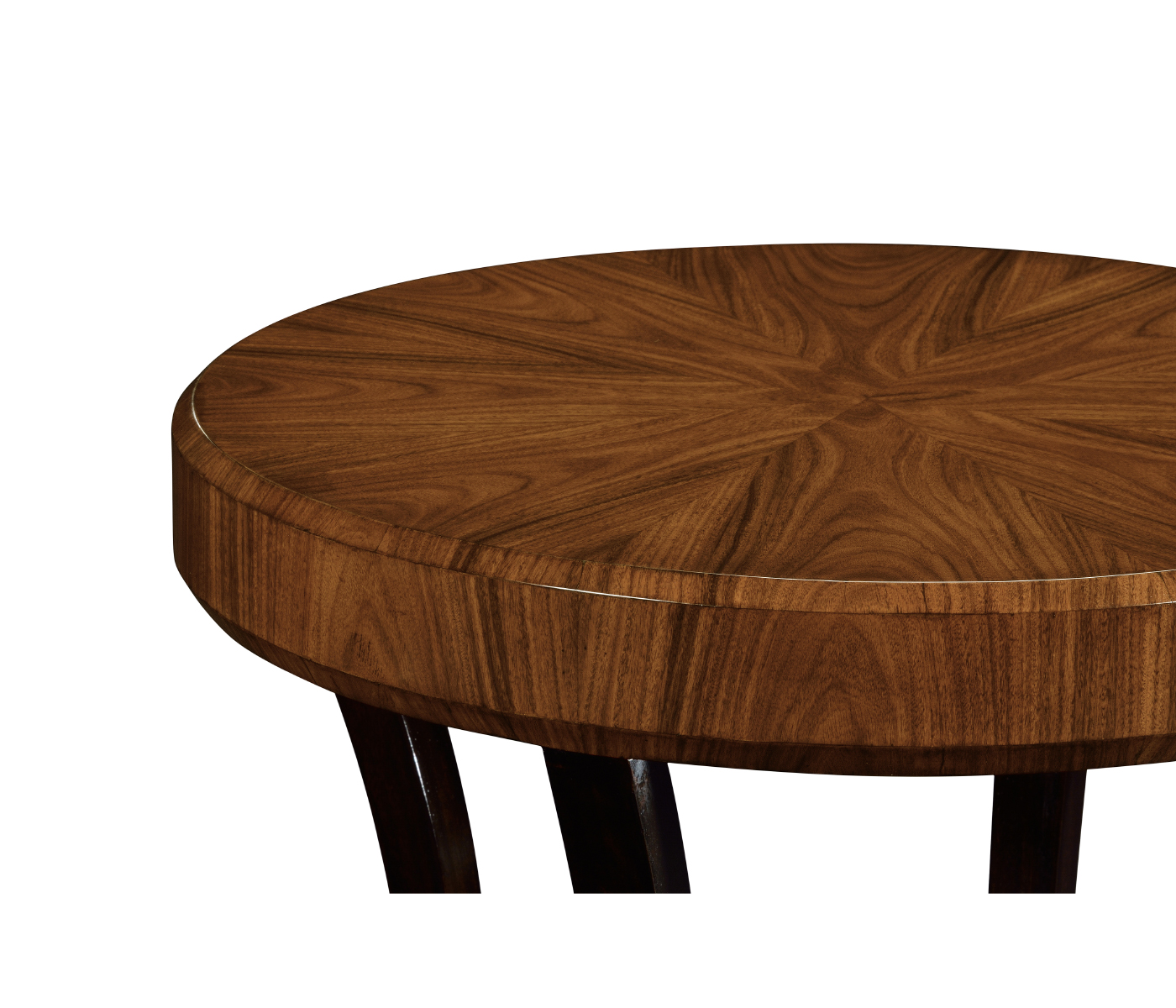 Art Deco High Lustre Round Side Table