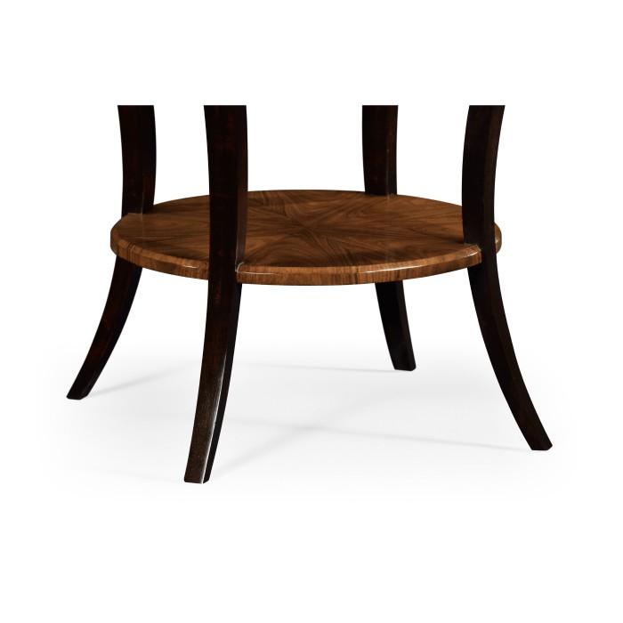 Art Deco High Lustre Round Side Table