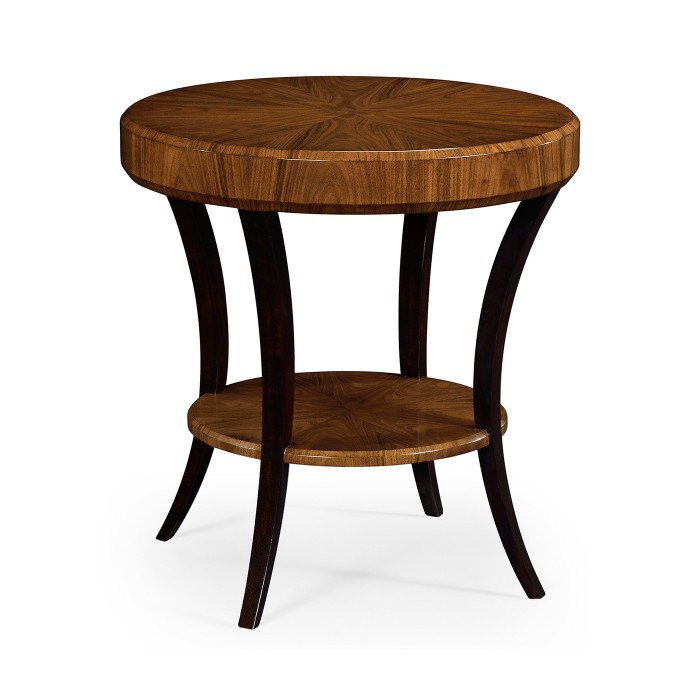 Art Deco High Lustre Round Side Table