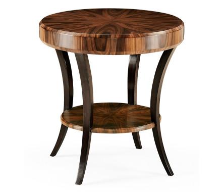 Art Deco Satin Round Side Table