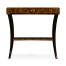 Art Deco High Lustre Rectangular Side Table with Drawer 