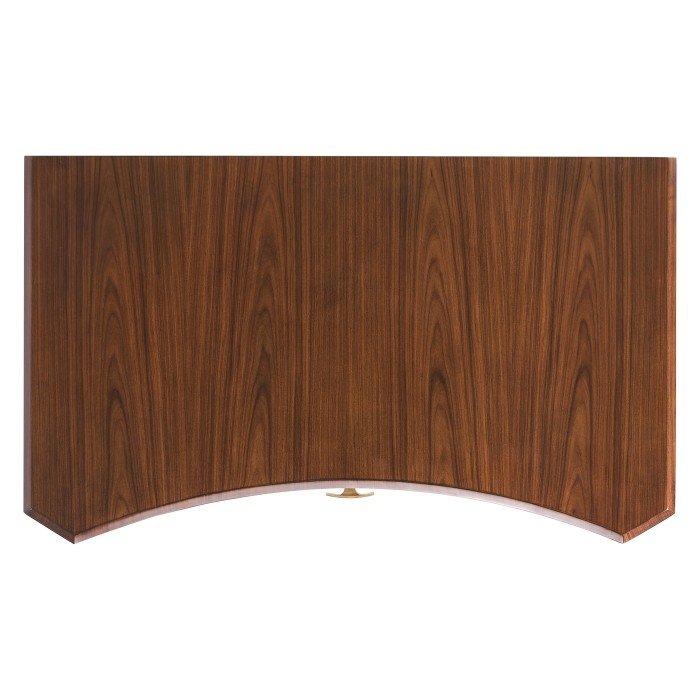 Art Deco Satin Rectangular Side Table with Drawer
