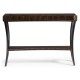 Rectangular Art Deco Macassar Ebony High Lustre Console Table