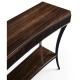 Rectangular Art Deco Macassar Ebony High Lustre Console Table