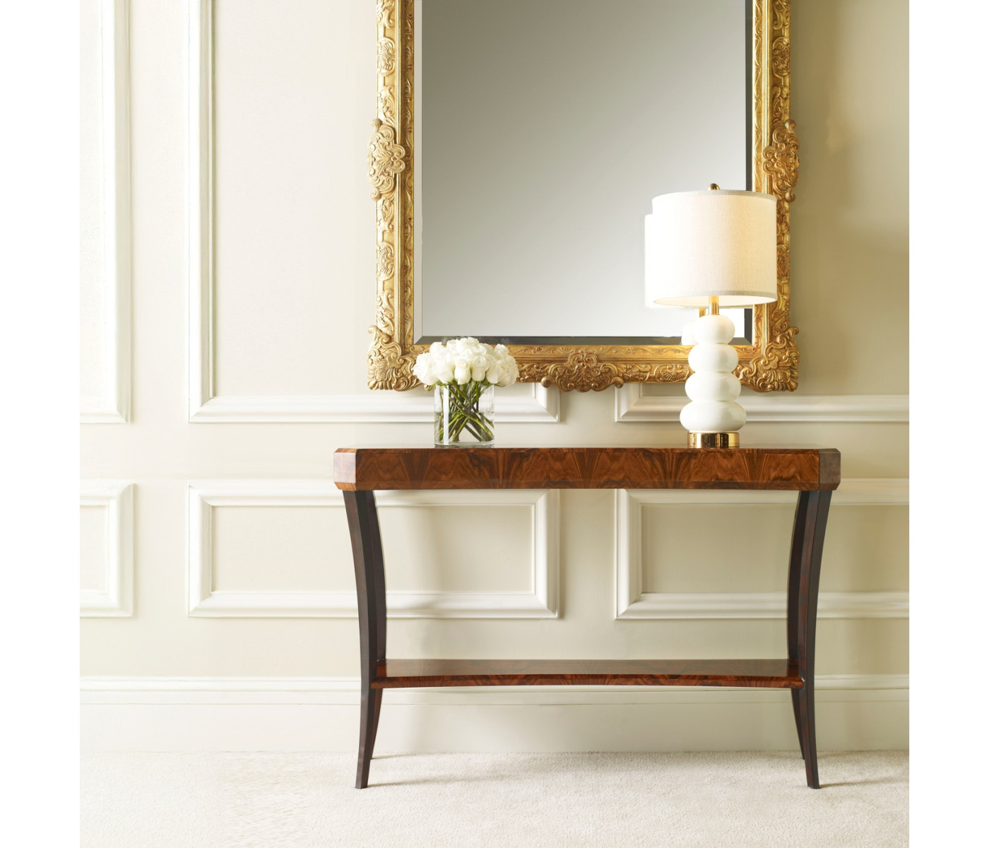 Art Deco Satin Console Table