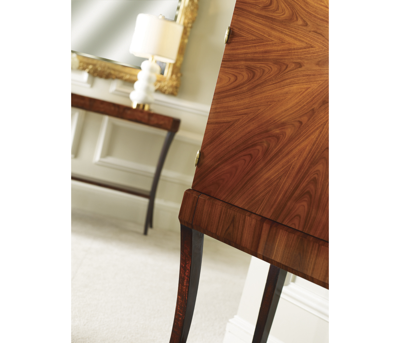 Art Deco Satin Console Table