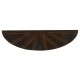 Large Demilune Art Deco Macassar Ebony High Lustre Console Table with Drawer
