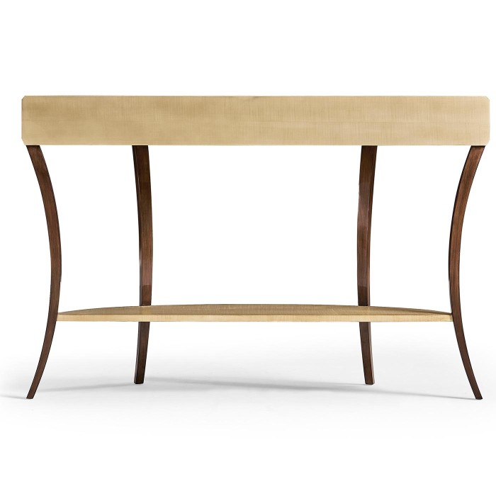 Art Deco Large Demilune Console Table with Drawer