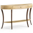 Art Deco Large Demilune Console Table with Drawer
