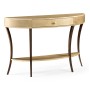 Art Deco Large Demilune Console Table with Drawer