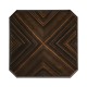 Small Square Art Deco Macassar Ebony High Lustre Side Table