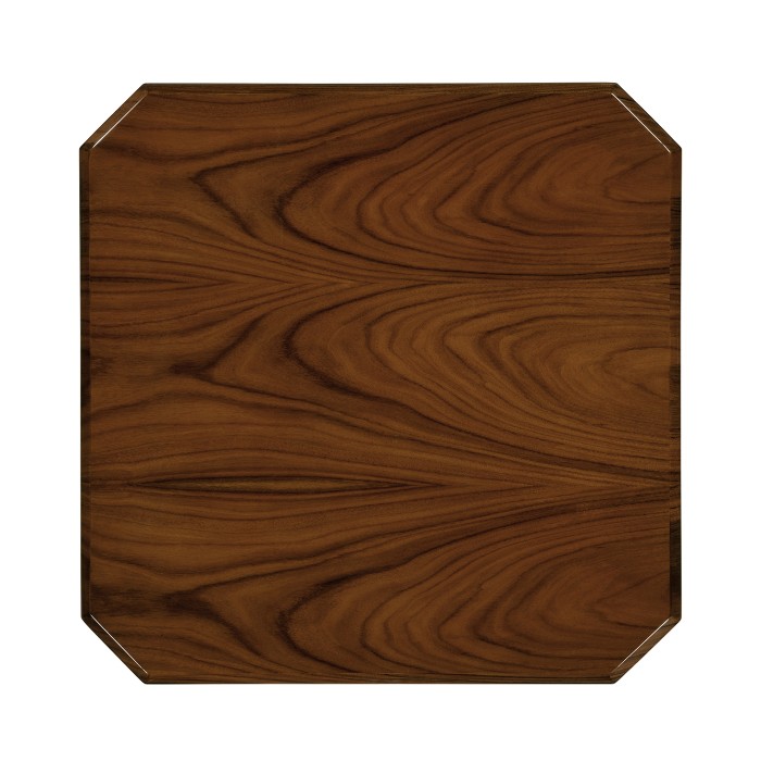 Art Deco Satin Square Side Table