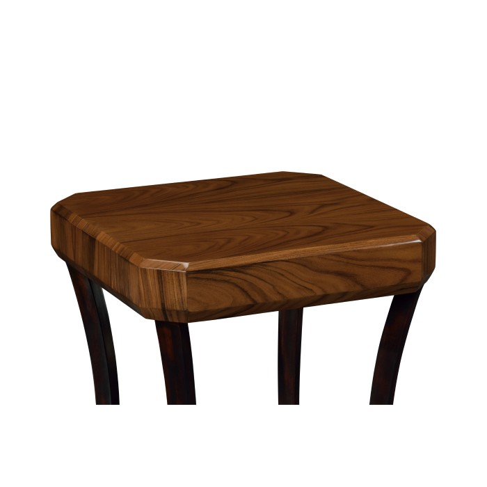 Art Deco Satin Square Side Table