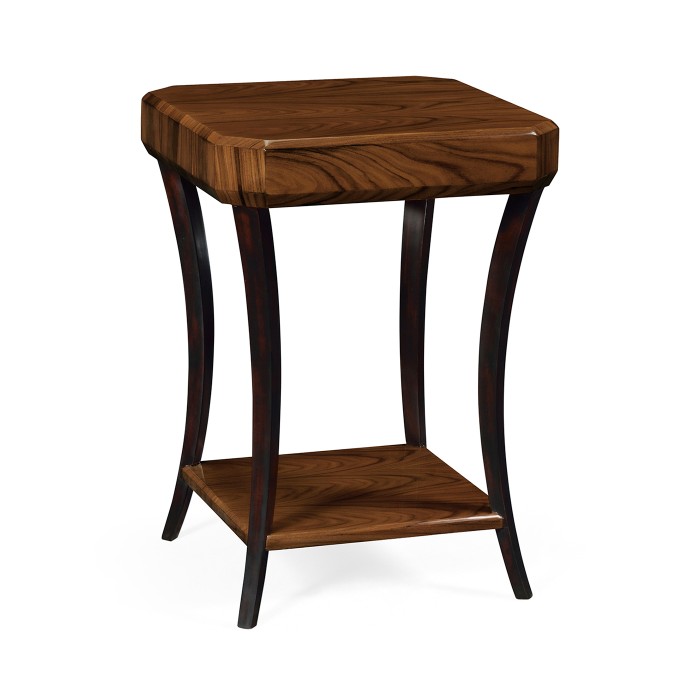 Art Deco Satin Square Side Table