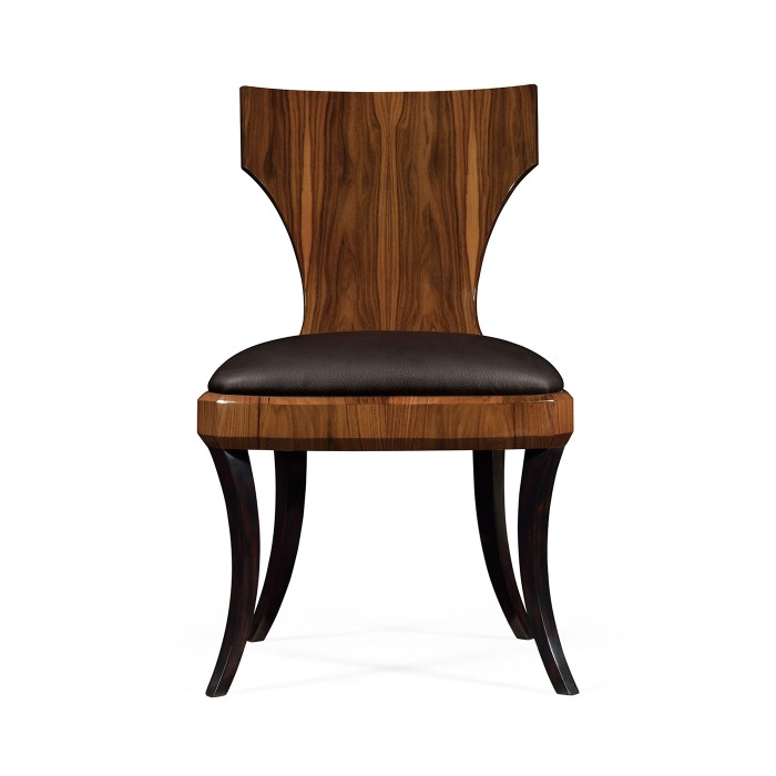 Art Deco Santos Rosewood High Lustre Klismos Chair