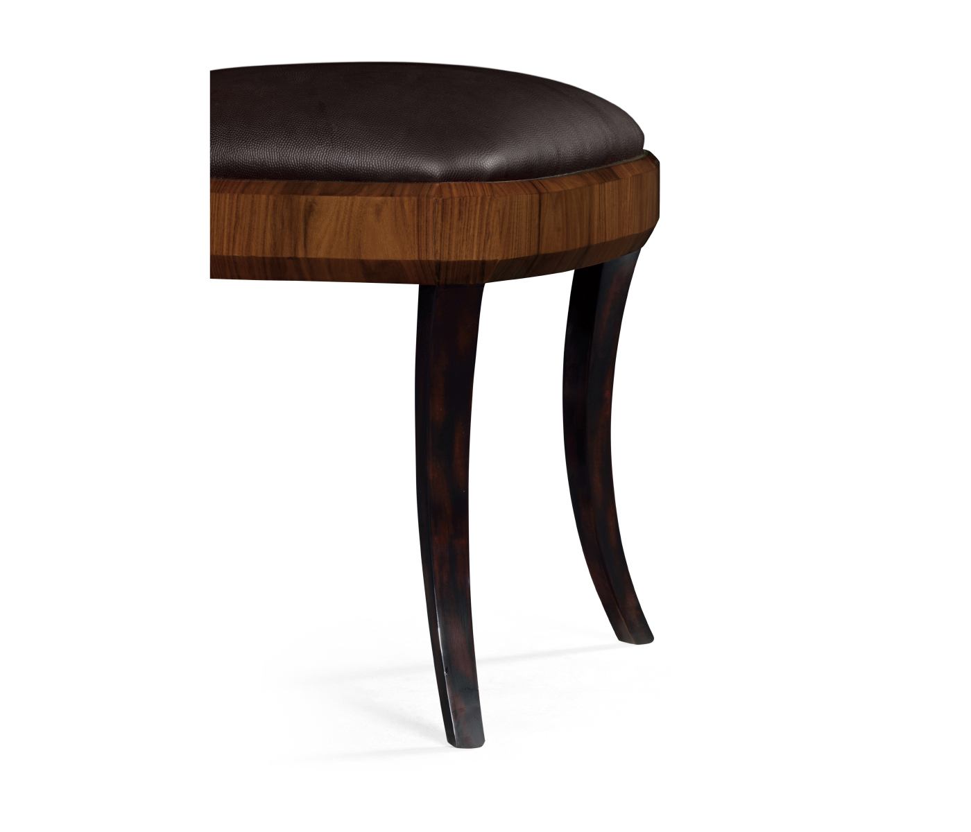 Art Deco Santos Rosewood Satin Klismos Chair