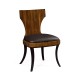 Art Deco Santos Rosewood Satin Klismos Chair