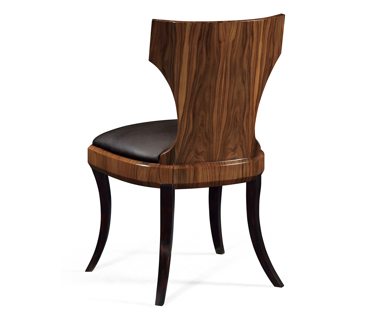 Art Deco Santos Rosewood Satin Klismos Chair