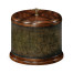Round Mahogany Poker Chip Box