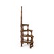 Anitqu Mahogany Library Stairs with Central Post