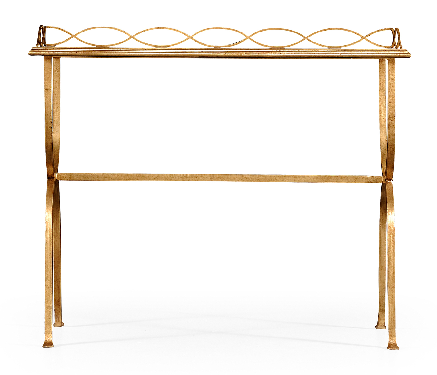Églomisé & Gilded Iron Drinks Table