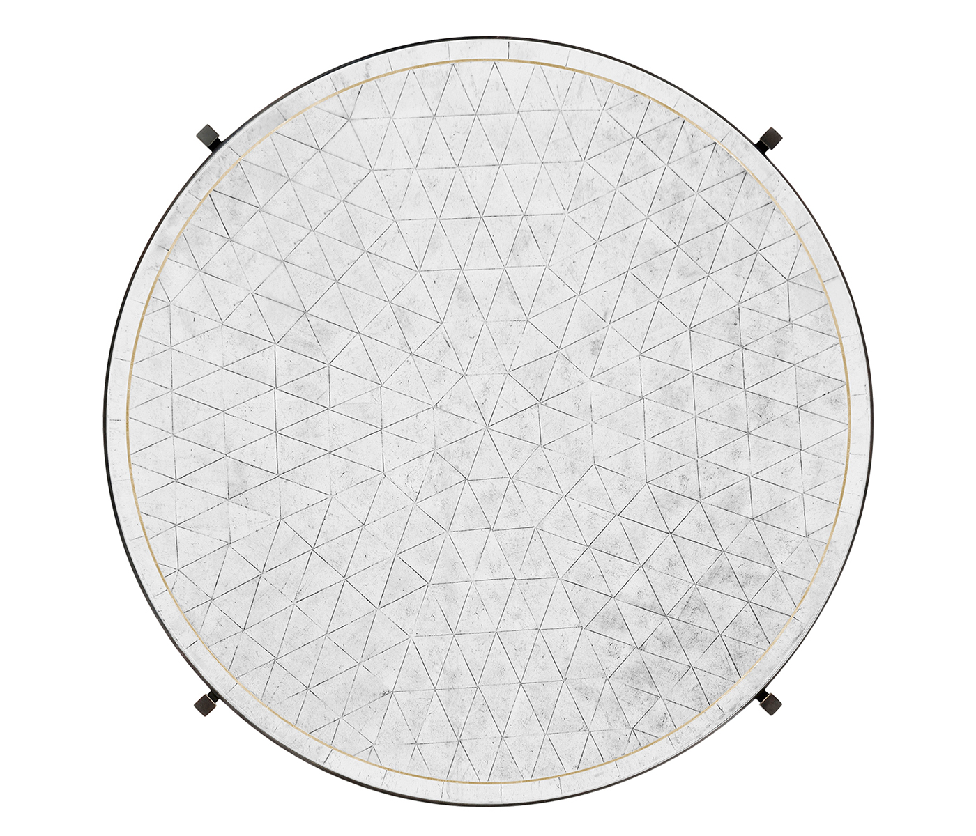 Églomisé & Bronze Iron Centre Table