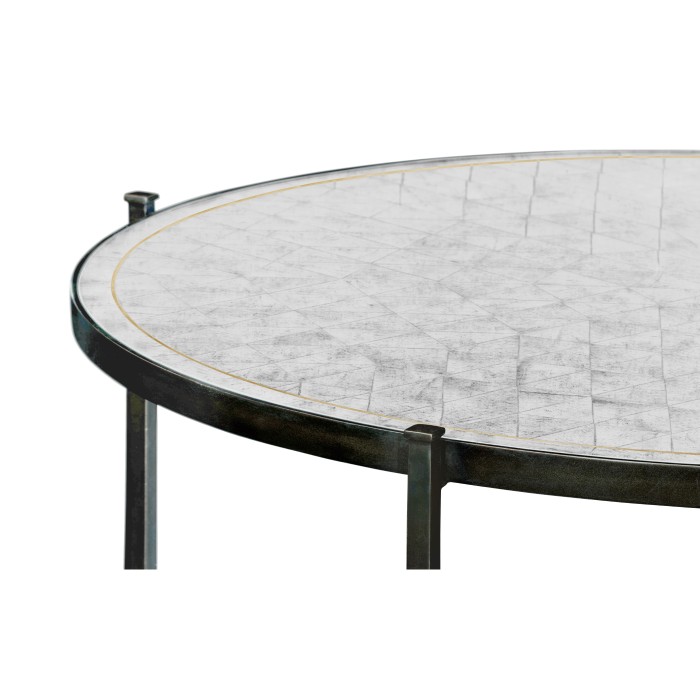 Églomisé & Bronze Iron Centre Table