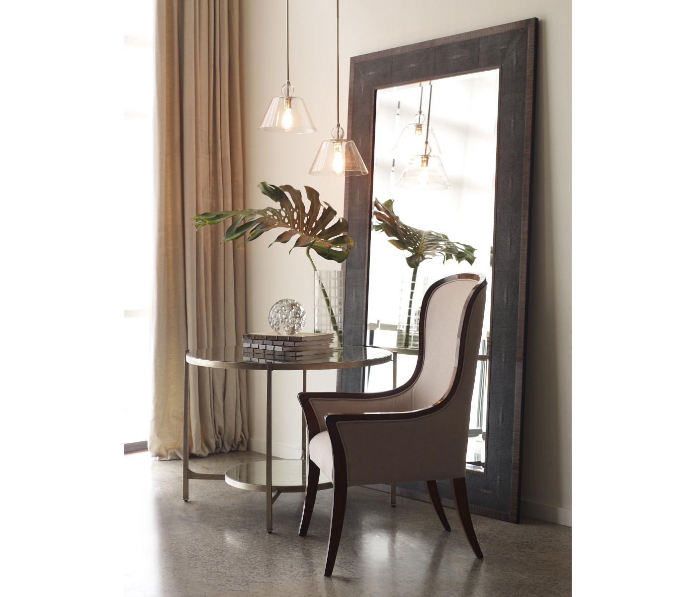 Églomisé & Bronze Iron Centre Table