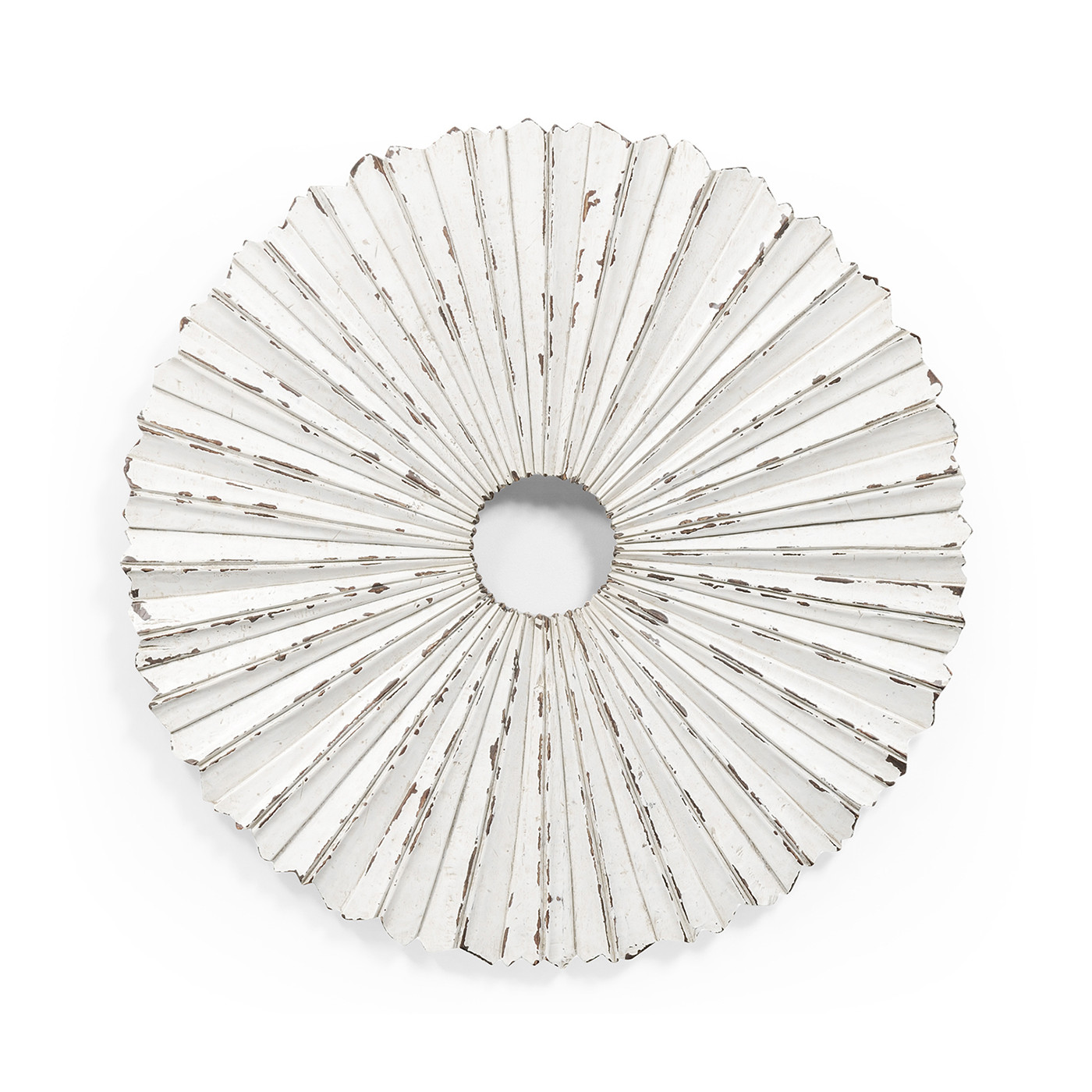 White Painted & Distressed Starburst