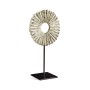 White Painted & Distressed Starburst on Stand