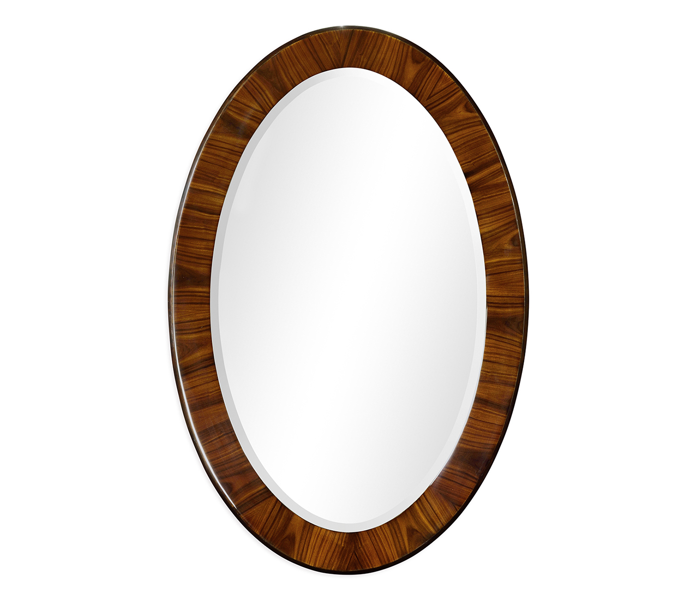 Art Deco Satin Oval Mirror