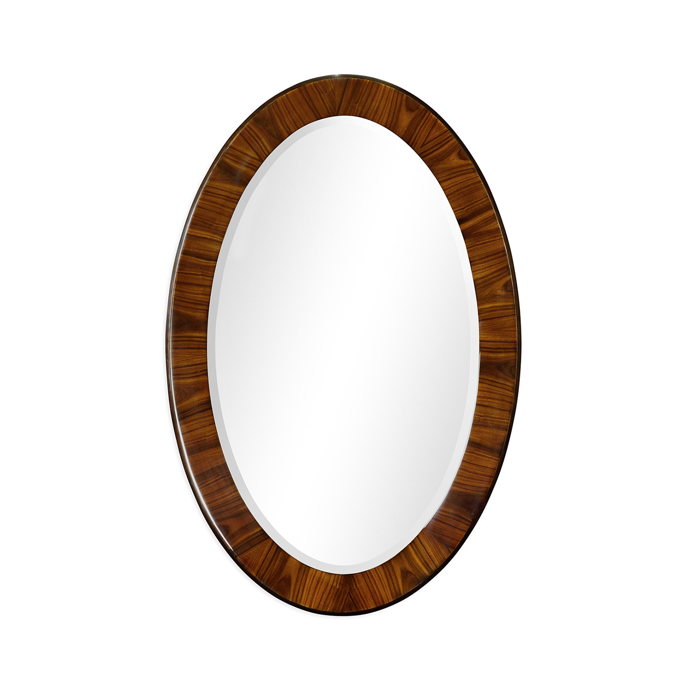 Art Deco Satin Oval Mirror