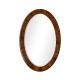 Art Deco Satin Oval Mirror