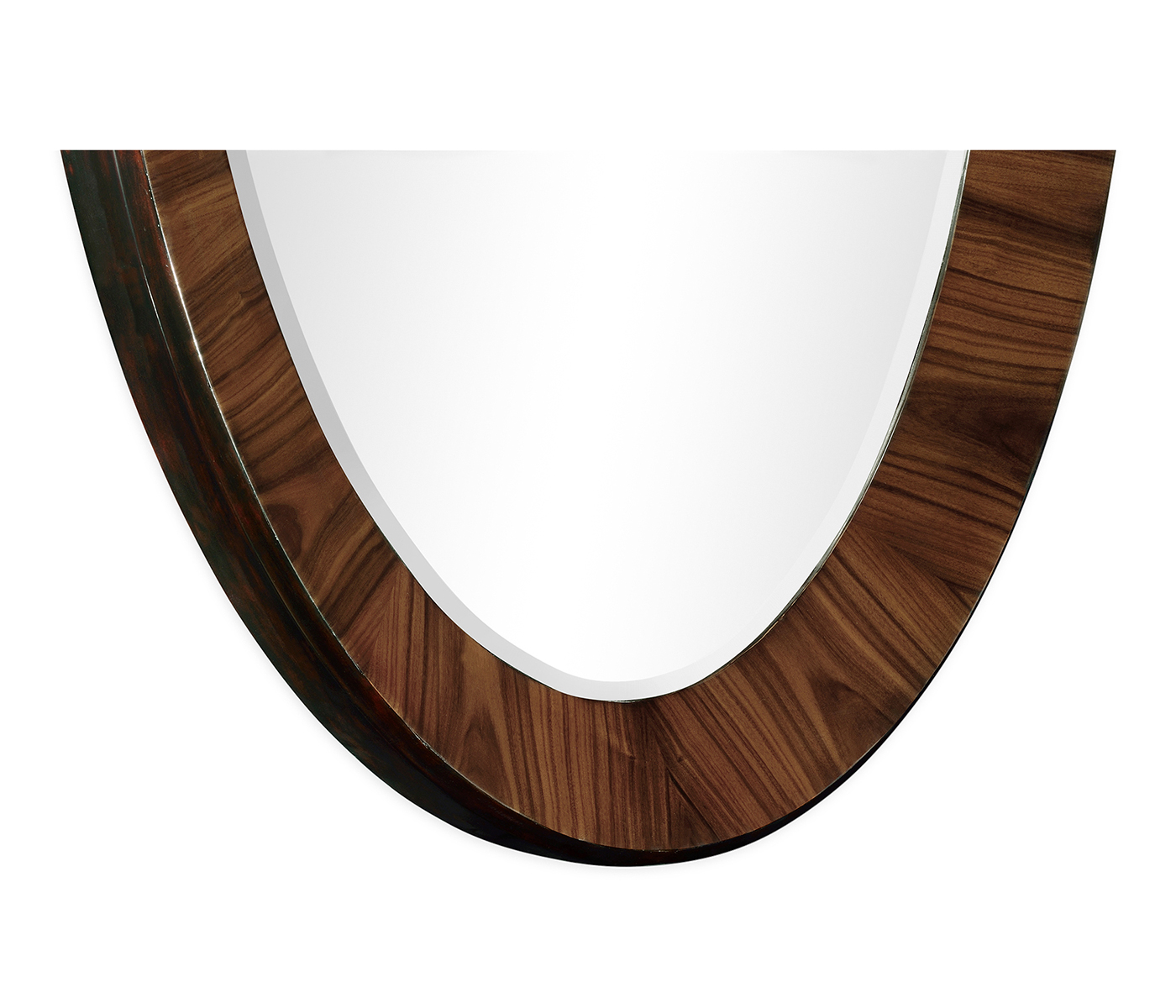 Art Deco Satin Oval Mirror