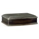 Anthracite Faux Shagreen Bronze Leaf Box