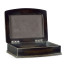 Anthracite Faux Shagreen Bronze Leaf Box