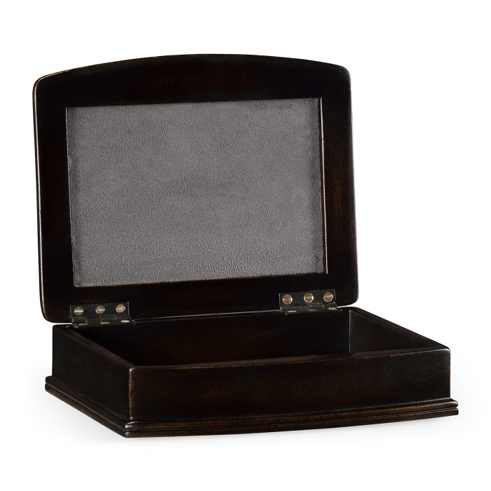 Green Faux Shagreen Bronze Box
