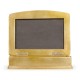 Anthracite Faux Shagreen Gilded Leaf Box