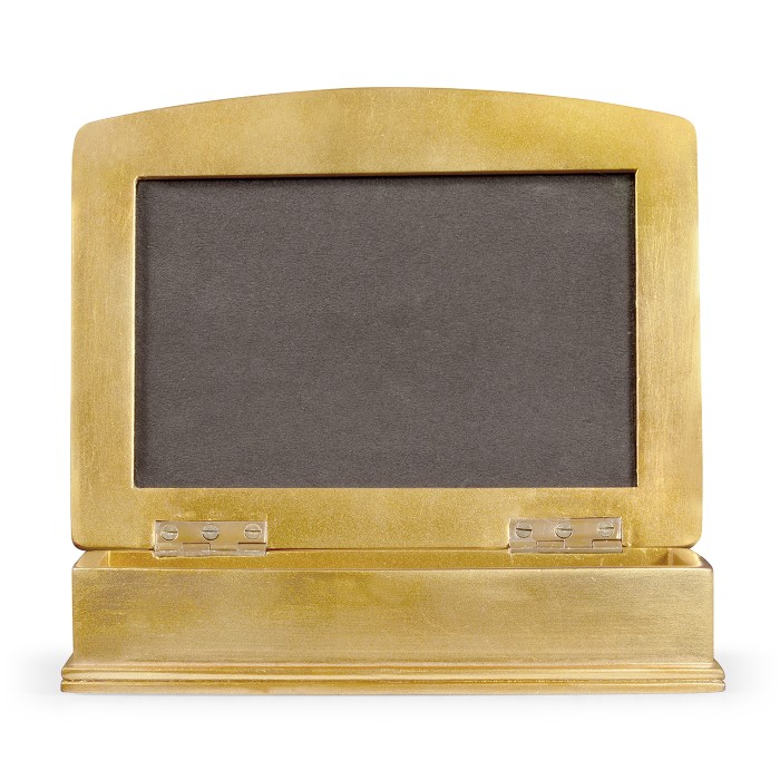 Green Faux Shagreen Gilded Box