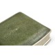 Green Faux Shagreen Silvered Box