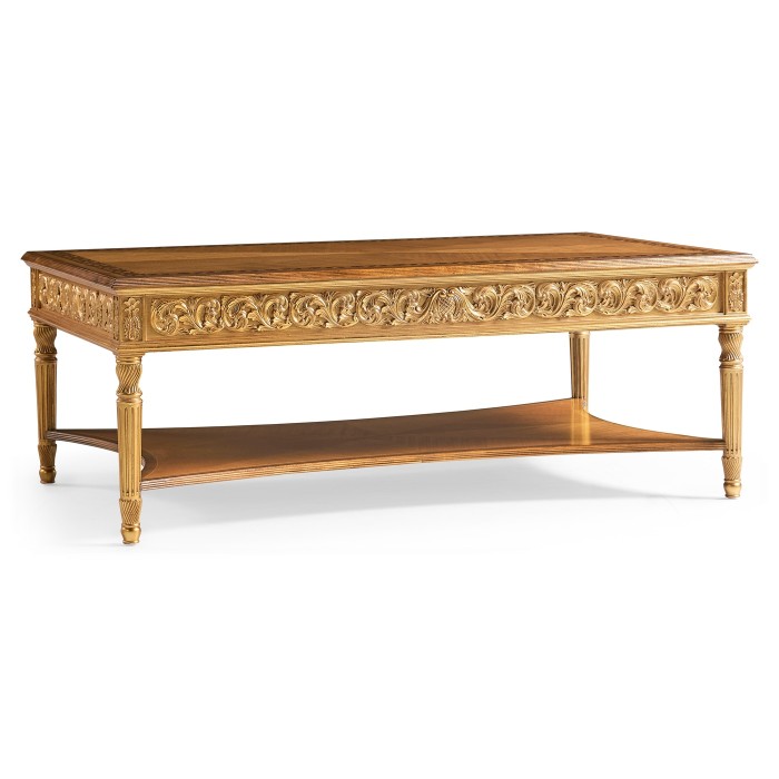 Louis XIV Style Rectangular Coffee Table