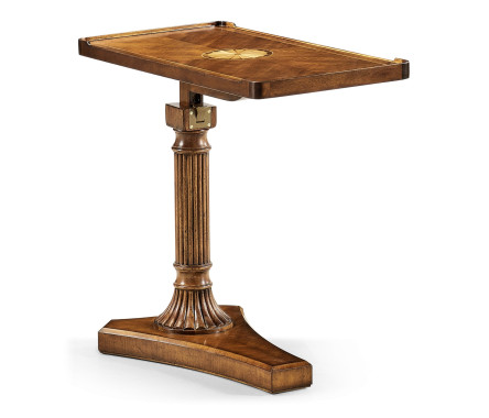 Satinwood adjustable sofa/bed table