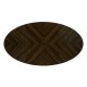 Oval Art Deco Macassar Ebony High Lustre Coffee Table