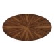 Art Deco High Lustre Oval Coffee Table